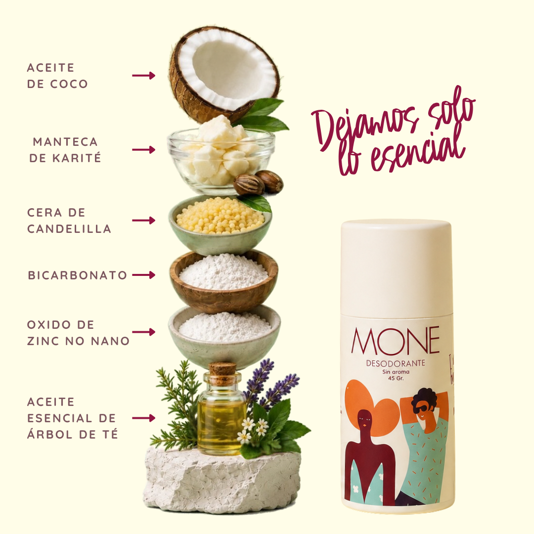 DESODORANTE NATURAL SIN AROMA 45g