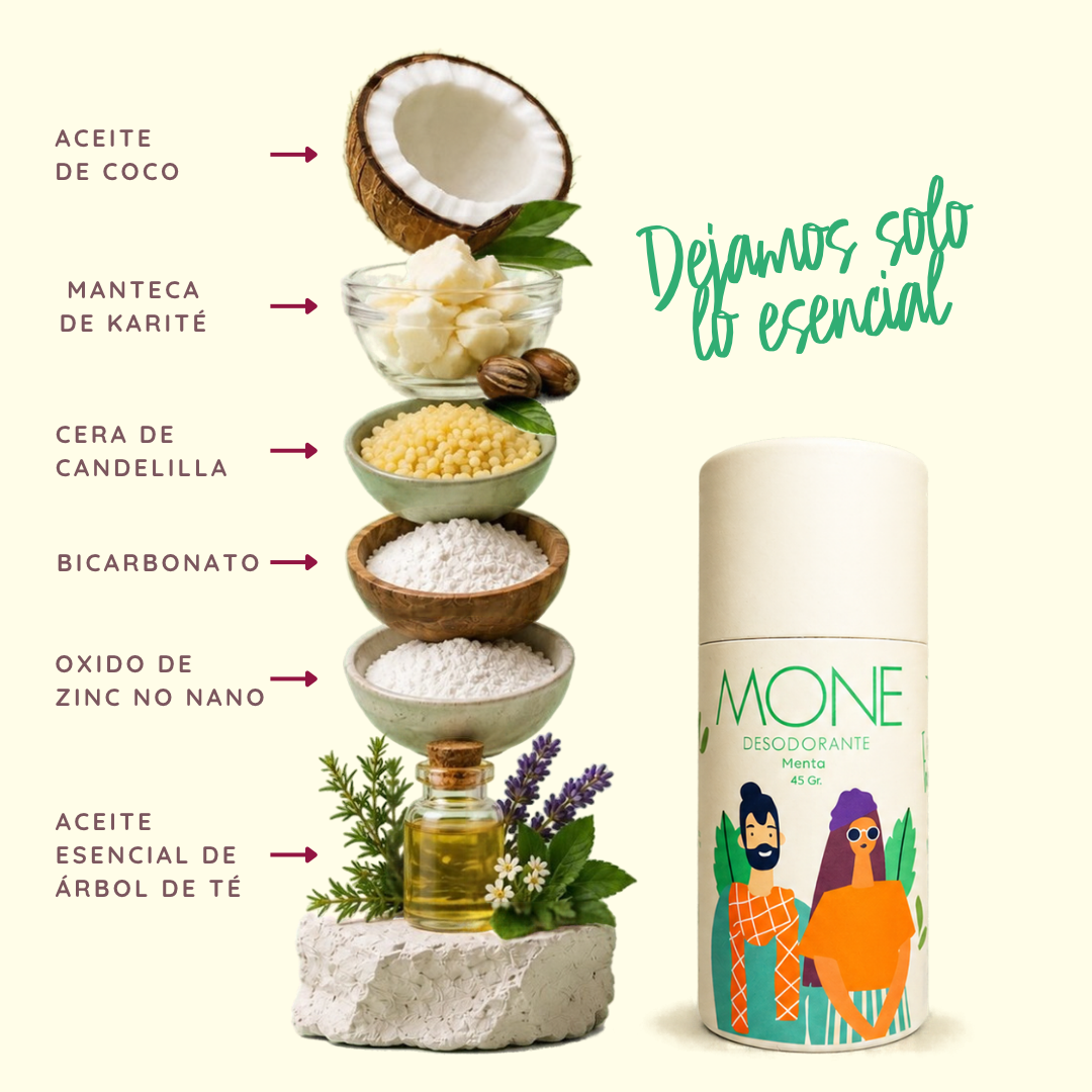 DESODORANTE NATURAL MENTA 45g