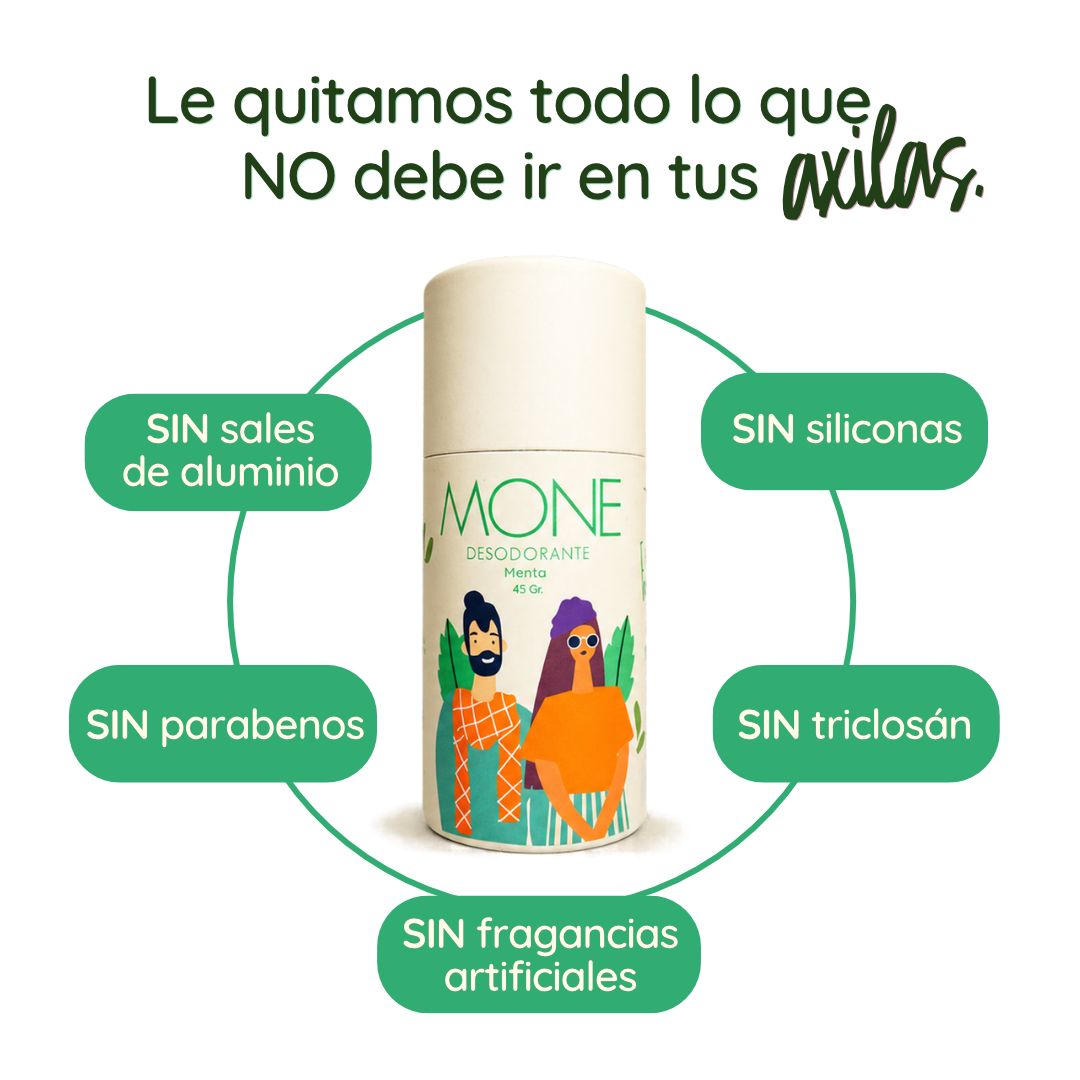 DESODORANTE NATURAL MENTA 45g