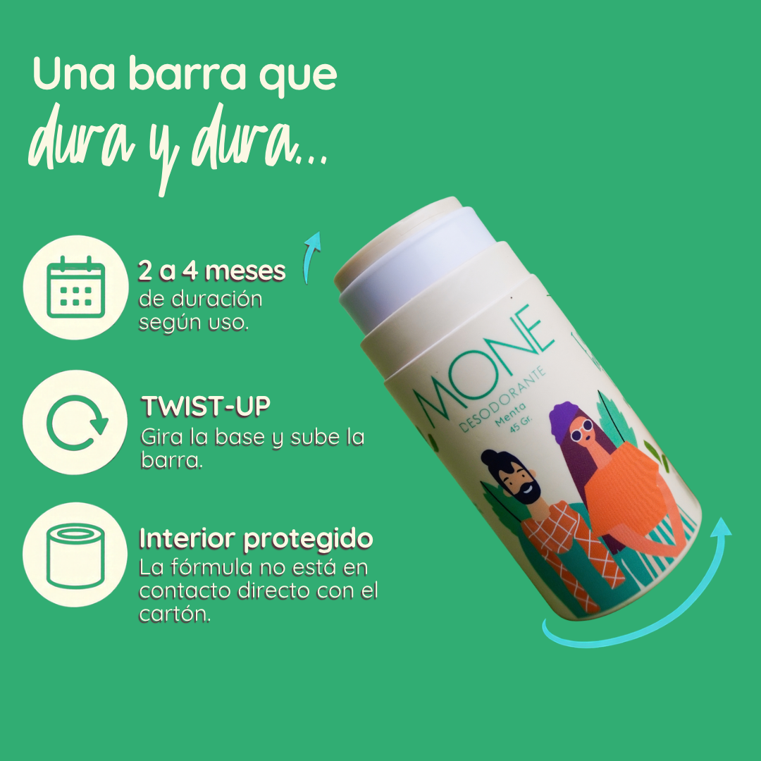 DESODORANTE NATURAL MENTA 45g
